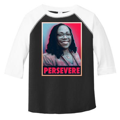Ketanji Brown Jackson KBJ Persevere Vintage Poster Toddler Fine Jersey T-Shirt
