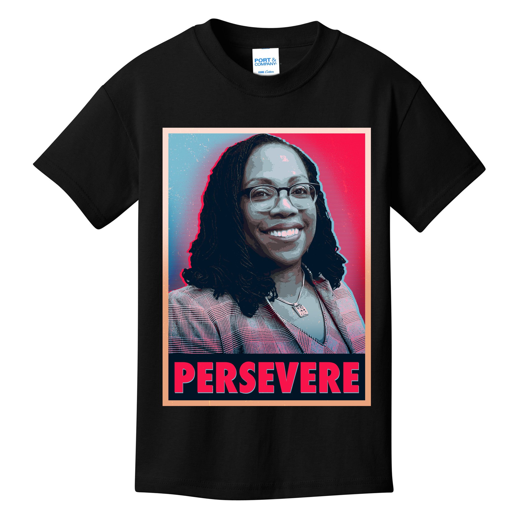 Ketanji Brown Jackson KBJ Persevere Vintage Poster Kids T-Shirt