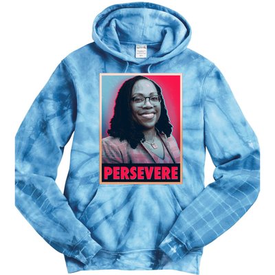 Ketanji Brown Jackson KBJ Persevere Vintage Poster Tie Dye Hoodie