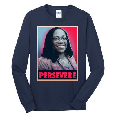 Ketanji Brown Jackson KBJ Persevere Vintage Poster Tall Long Sleeve T-Shirt