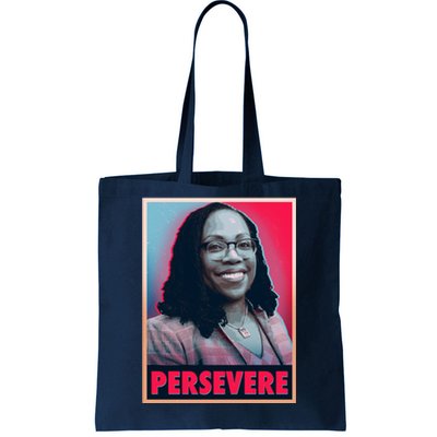 Ketanji Brown Jackson KBJ Persevere Vintage Poster Tote Bag