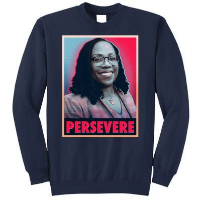 Ketanji Brown Jackson KBJ Persevere Vintage Poster Tall Sweatshirt