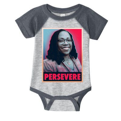 Ketanji Brown Jackson KBJ Persevere Vintage Poster Infant Baby Jersey Bodysuit