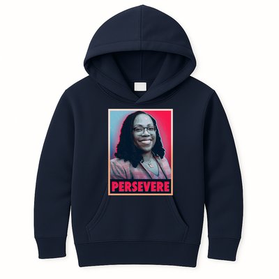 Ketanji Brown Jackson KBJ Persevere Vintage Poster Kids Hoodie