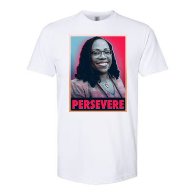 Ketanji Brown Jackson KBJ Persevere Vintage Poster Softstyle CVC T-Shirt