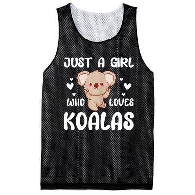 Koala Bear Just A Girl Who Loves Koalas Mesh Reversible Basketball Jersey Tank