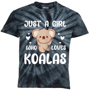 Koala Bear Just A Girl Who Loves Koalas Kids Tie-Dye T-Shirt