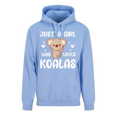 Koala Bear Just A Girl Who Loves Koalas Unisex Surf Hoodie