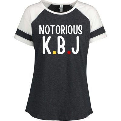 Ketanji Brown Jackson Notorious KBJ Enza Ladies Jersey Colorblock Tee