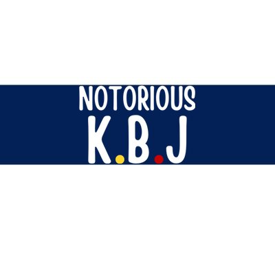 Ketanji Brown Jackson Notorious KBJ Bumper Sticker