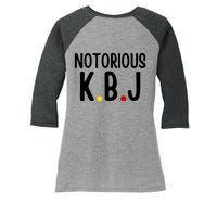 Ketanji Brown Jackson Notorious KBJ Women's Tri-Blend 3/4-Sleeve Raglan Shirt