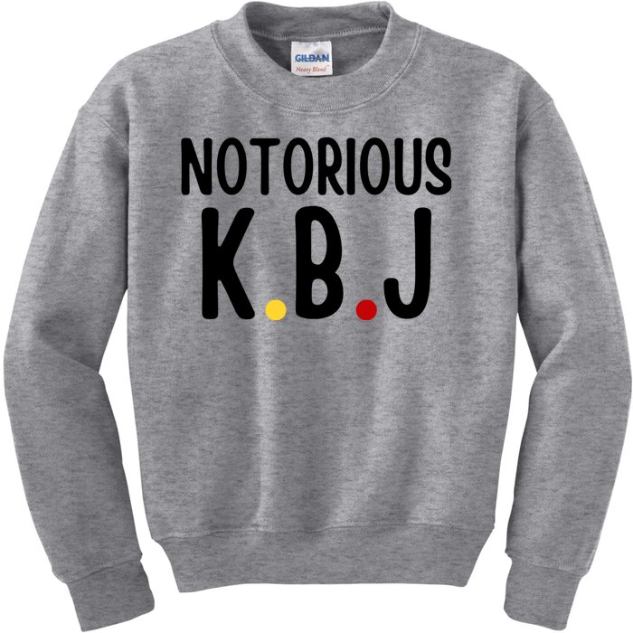 Ketanji Brown Jackson Notorious KBJ Kids Sweatshirt