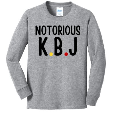 Ketanji Brown Jackson Notorious KBJ Kids Long Sleeve Shirt