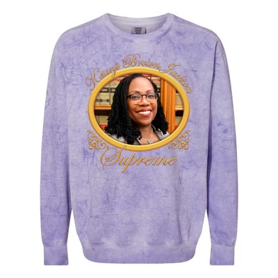 Ketanji Brown Jackson Supreme Colorblast Crewneck Sweatshirt