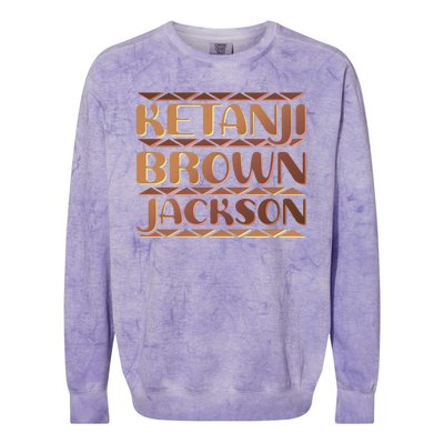 Ketanji Brown Jackson Melanin Colors Supreme Court Justice Colorblast Crewneck Sweatshirt