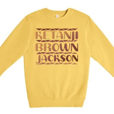 Ketanji Brown Jackson Melanin Colors Supreme Court Justice Premium Crewneck Sweatshirt