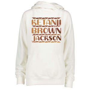 Ketanji Brown Jackson Melanin Colors Supreme Court Justice Womens Funnel Neck Pullover Hood