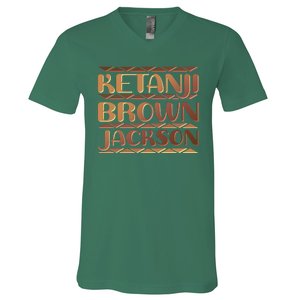 Ketanji Brown Jackson Melanin Colors Supreme Court Justice V-Neck T-Shirt