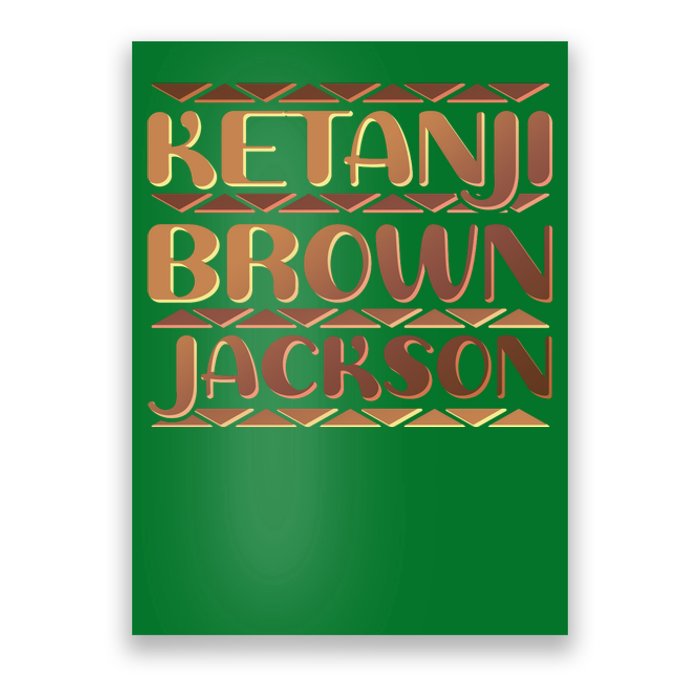 Ketanji Brown Jackson Melanin Colors Supreme Court Justice Poster