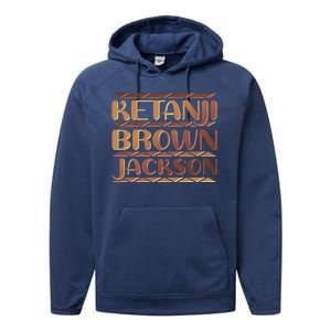 Ketanji Brown Jackson Melanin Colors Supreme Court Justice Performance Fleece Hoodie