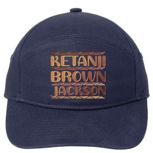 Ketanji Brown Jackson Melanin Colors Supreme Court Justice 7-Panel Snapback Hat