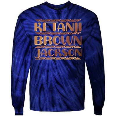 Ketanji Brown Jackson Melanin Colors Supreme Court Justice Tie-Dye Long Sleeve Shirt