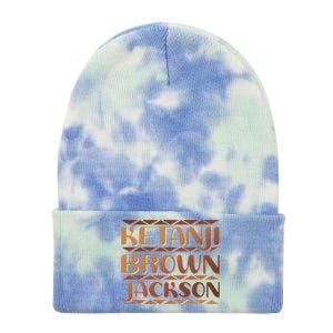 Ketanji Brown Jackson Melanin Colors Supreme Court Justice Tie Dye 12in Knit Beanie