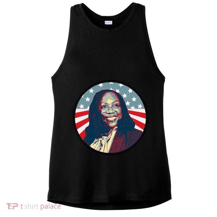 Ketanji Brown Jackson USA Vintage Ladies PosiCharge Tri-Blend Wicking Tank