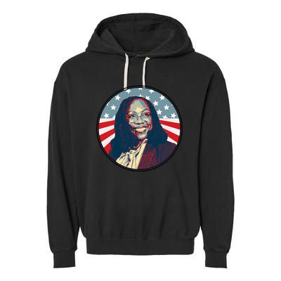 Ketanji Brown Jackson USA Vintage Garment-Dyed Fleece Hoodie