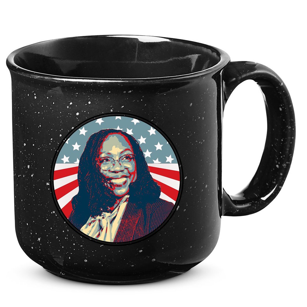 Ketanji Brown Jackson USA Vintage 15oz Campfire Ceramic Mug