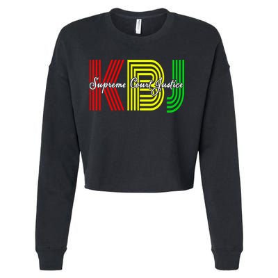 Ketanji Brown Jackson Supreme Justice Court 1st Black Woman Cropped Pullover Crew