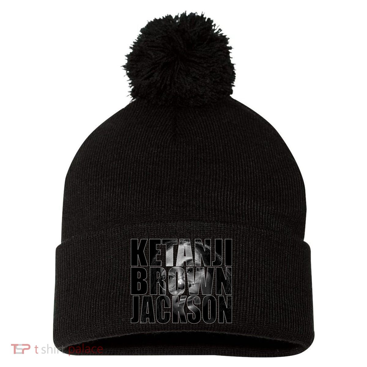 Ketanji Brown Jackson Supreme Court Justice Pom Pom 12in Knit Beanie