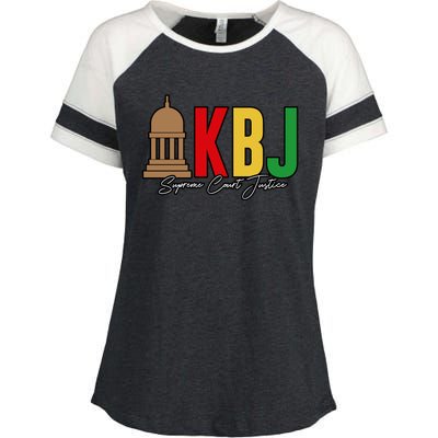 Kentanji Brown Jackson Supreme Court 2022 Notorious KBJ Enza Ladies Jersey Colorblock Tee