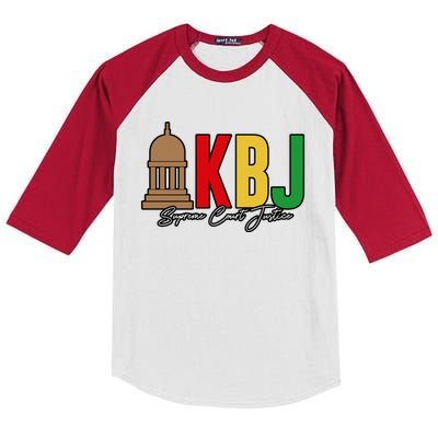 Kentanji Brown Jackson Supreme Court 2022 Notorious KBJ Kids Colorblock Raglan Jersey