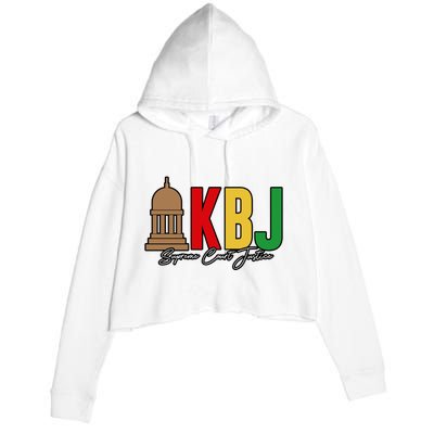 Kentanji Brown Jackson Supreme Court 2022 Notorious KBJ Crop Fleece Hoodie