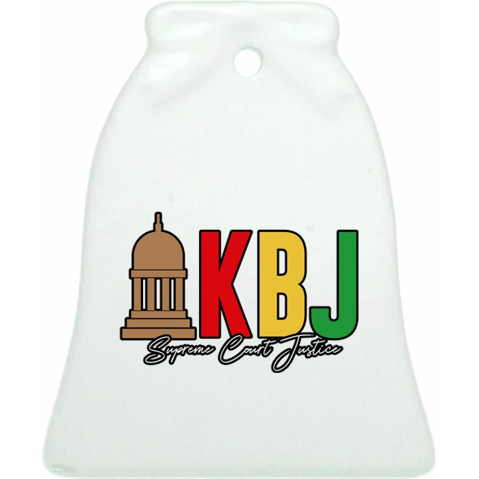 Kentanji Brown Jackson Supreme Court 2022 Notorious KBJ Ceramic Bell Ornament