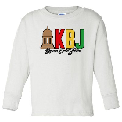 Kentanji Brown Jackson Supreme Court 2022 Notorious KBJ Toddler Long Sleeve Shirt