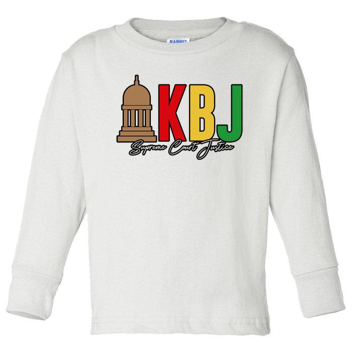 Kentanji Brown Jackson Supreme Court 2022 Notorious KBJ Toddler Long Sleeve Shirt