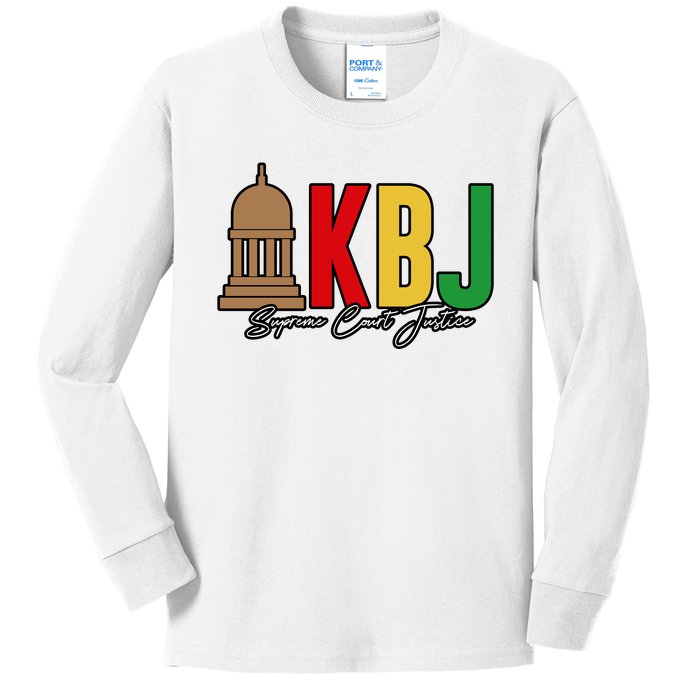 Kentanji Brown Jackson Supreme Court 2022 Notorious KBJ Kids Long Sleeve Shirt