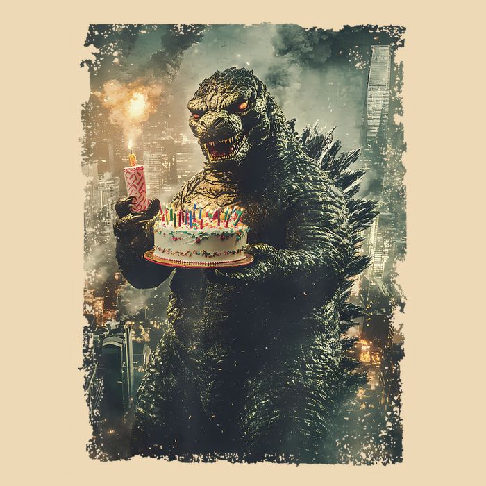 Kaiju Birthday Japan Monster Movie Bday Party Japanese Drawstring Bag
