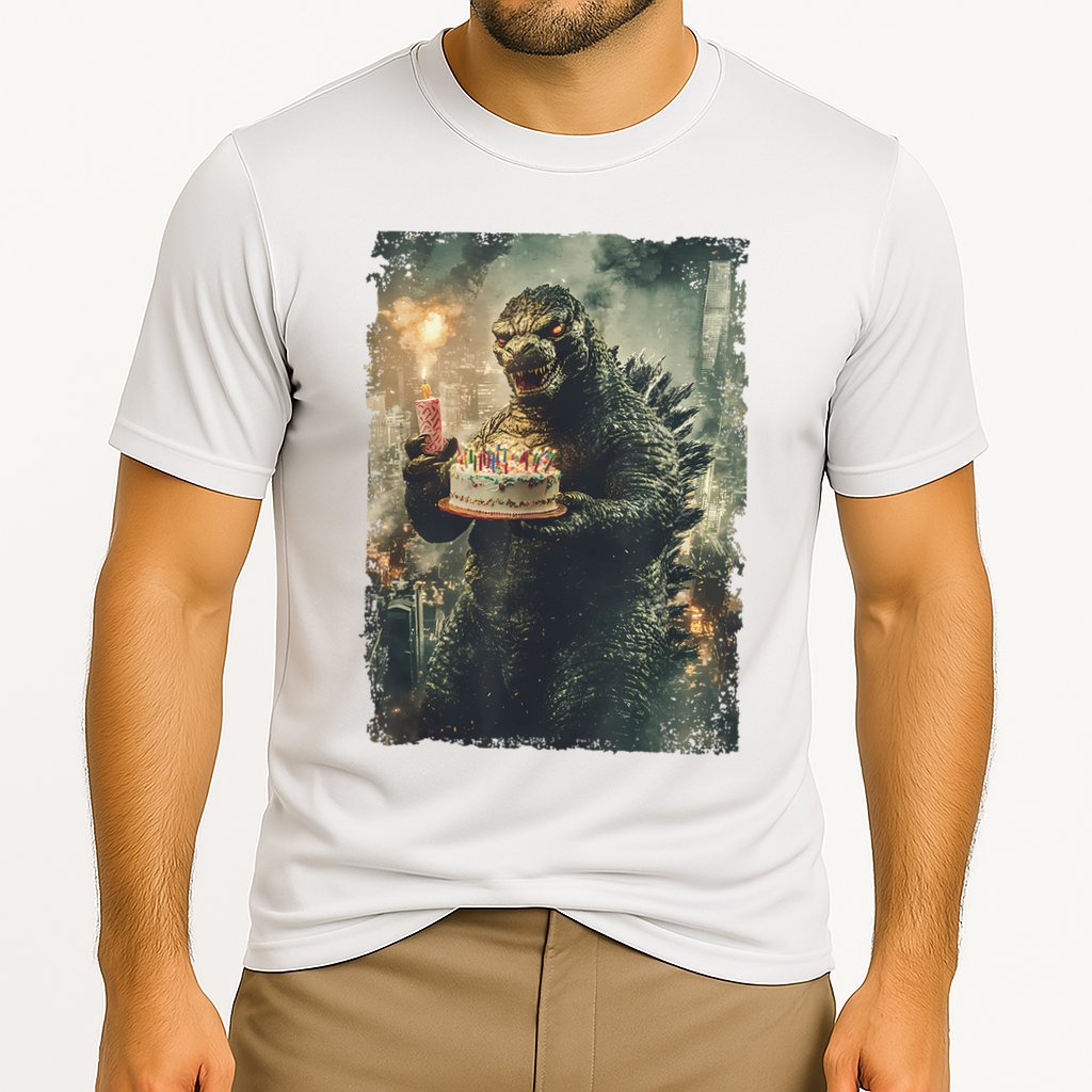Kaiju Birthday Japan Monster Movie Bday Party Japanese Cooling Performance Crew T-Shirt