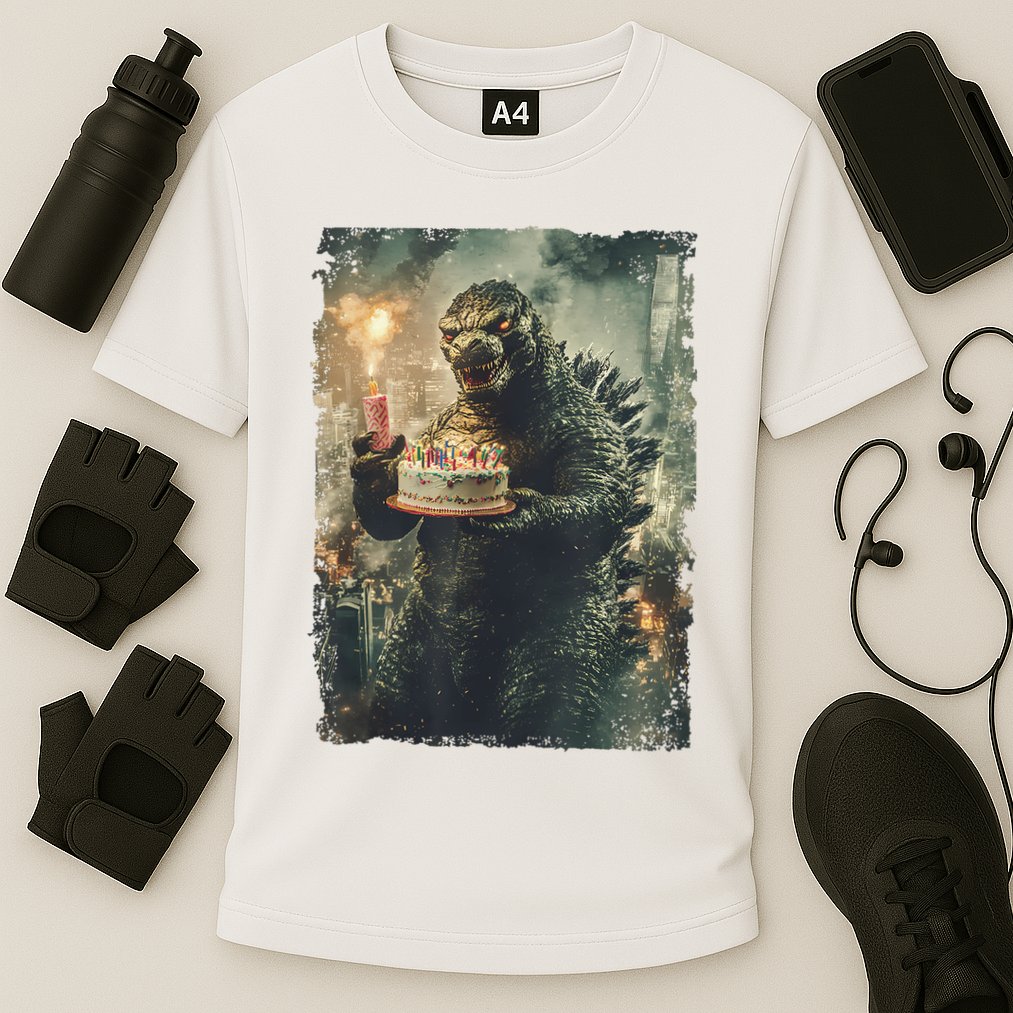 Kaiju Birthday Japan Monster Movie Bday Party Japanese Cooling Performance Crew T-Shirt