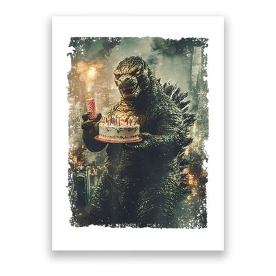 Kaiju Birthday Japan Monster Movie Bday Party Japanese Poster