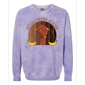 Ketanji Brown Jackson Supreme Court Justice Colorblast Crewneck Sweatshirt