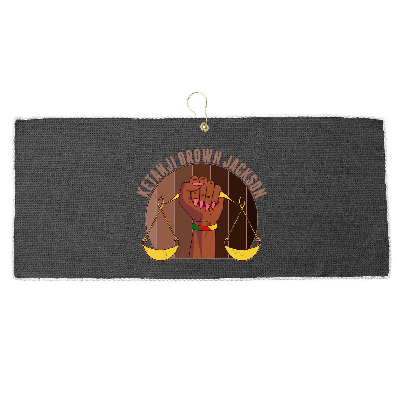 Ketanji Brown Jackson Supreme Court Justice Large Microfiber Waffle Golf Towel
