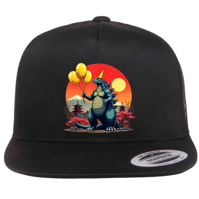Kaiju Birthday Japan Monster Movie Bday Party Decorations Flatbill Hat