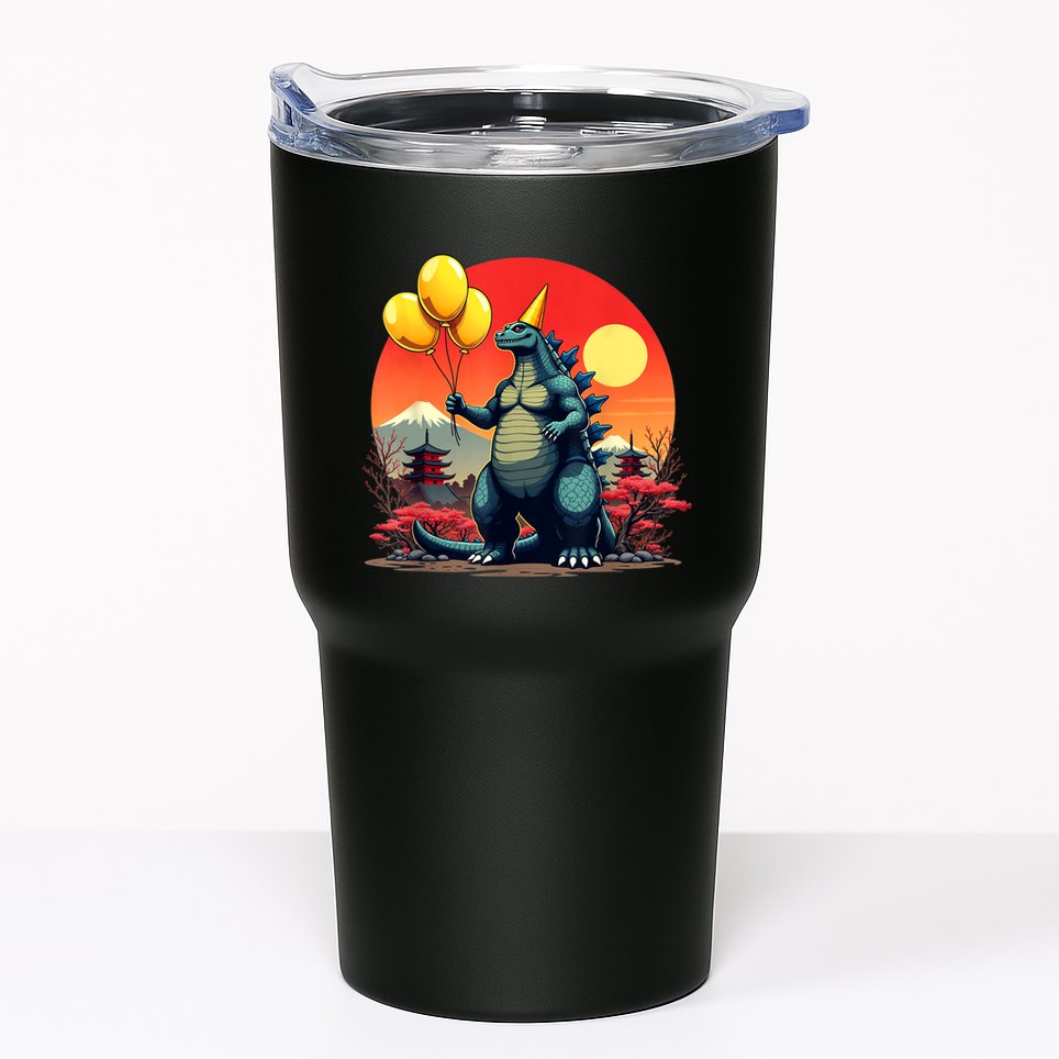 Kaiju Birthday Japan Monster Movie Bday Party Decorations Tumbler