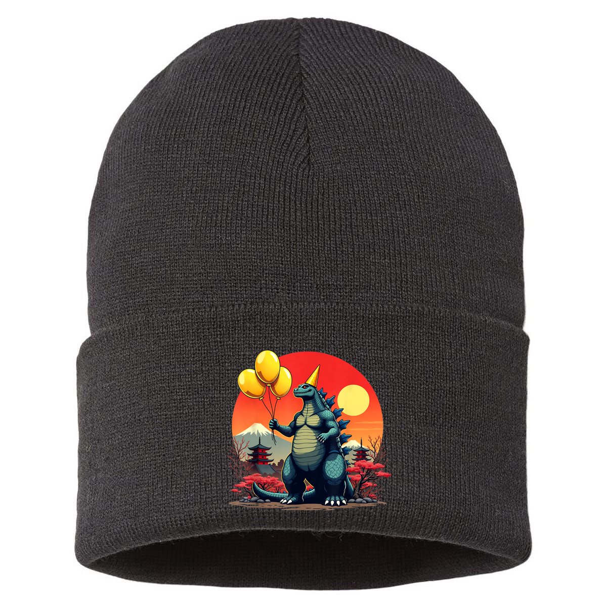 Kaiju Birthday Japan Monster Movie Bday Party Decorations Sustainable Knit Beanie