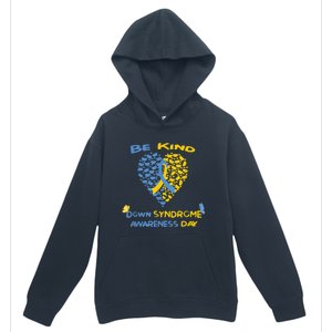 kid Be Kind World Down Syndrome Awareness  Day Fight Ribbon Urban Pullover Hoodie