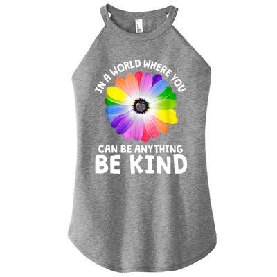 Kindness Be Kind Flower Cool Gift Women’s Perfect Tri Rocker Tank